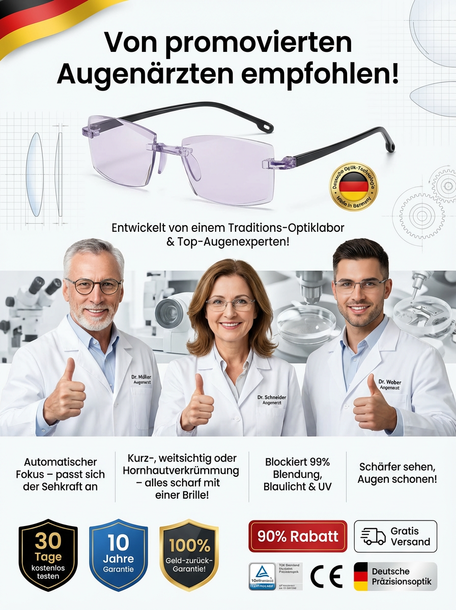【Kein Sehtest nötig】Rathenower Optik - Intelligente selbsttönende Lesebrille