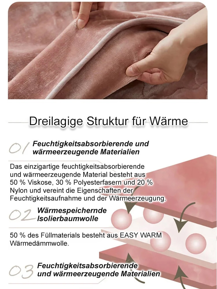 Bettwäsche aus doppelseitigem Kaninchenwolle-Plüsch