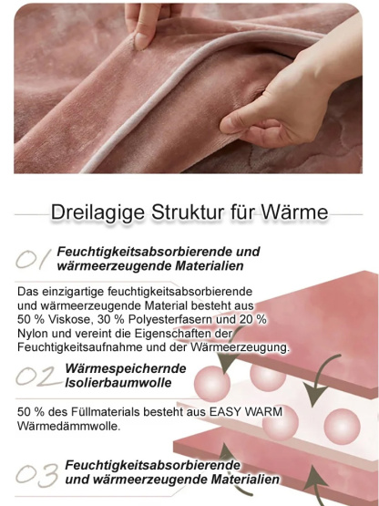 Bettwäsche aus doppelseitigem Kaninchenwolle-Plüsch