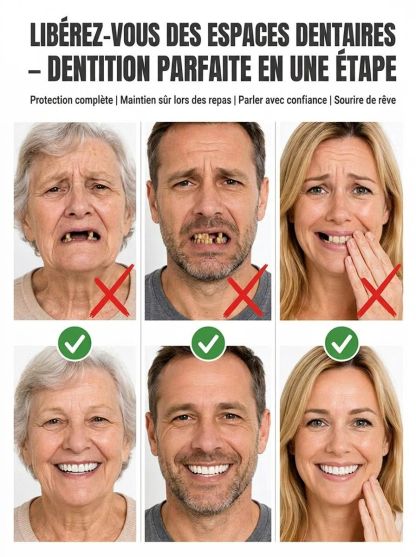【Hergestellt in den USA, FDA-zertifiziert】Boîte portable pour prothèses dentaires
