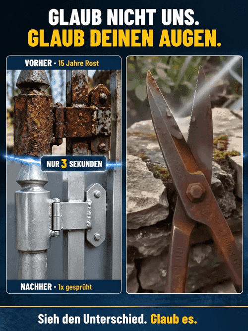 Kein Schleifen mehr nötig ⚡ Rost in 3 Sek. entfernen! Starker Rostschutz- und Rostentferner.