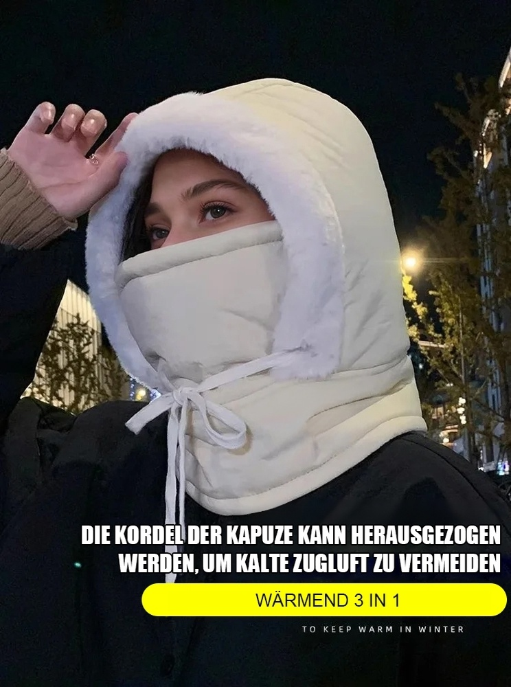 Winter-Warmhalte-Windschutzmütze【3-in-1: Mütze & Schal & Maske】