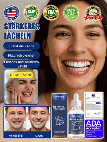 😱DAS wollen Zahnarztpraxen nicht verbreiten!【Abschied von Zahnprothesen & neues Zahnwachstum】Natürliches Zahnwachstums-Pflegefluid