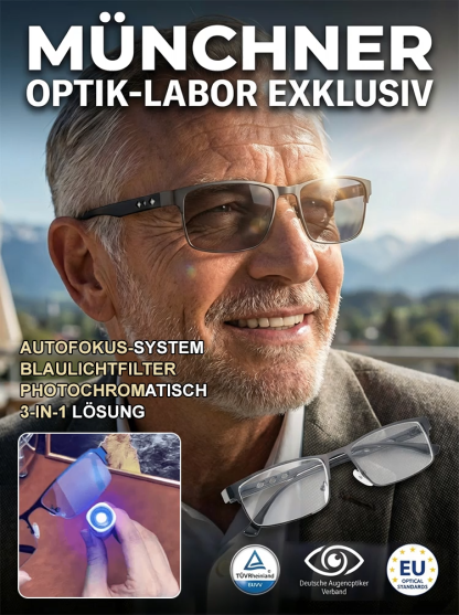 【Ohne Optiker】Ohne Kompromisse. Die Brillenstärke passt sich automatisch an Ihre Sehbedürfnisse im Bereich von -7 bis +7 an