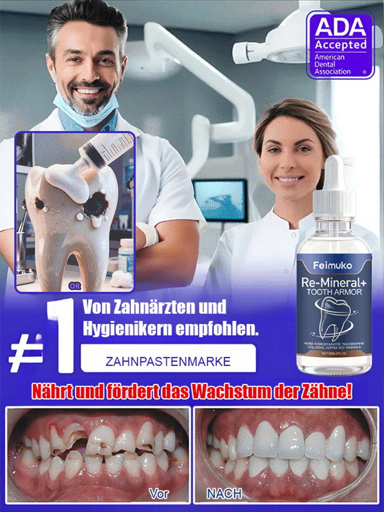 😱DAS wollen Zahnarztpraxen nicht verbreiten!【Abschied von Zahnprothesen & neues Zahnwachstum】Natürliches Zahnwachstums-Pflegefluid