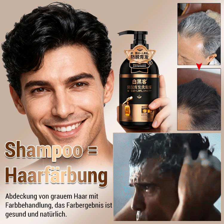 Weißer-Hacker Anti-Haarausfall-Schwarzhaar-Shampoo