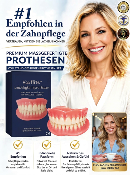 【Nr. 1 in der Mundpflege】Hochwertiges   maßgeschneidertes Komplettset für Vollprothesen