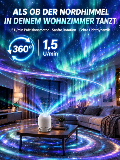 Festliche Dekorations-Projektionslampe für den Wohnbereich 🌟 Transformation in 1 Sekunde: Dein Raum als zauberhaftes Winterwunderland!