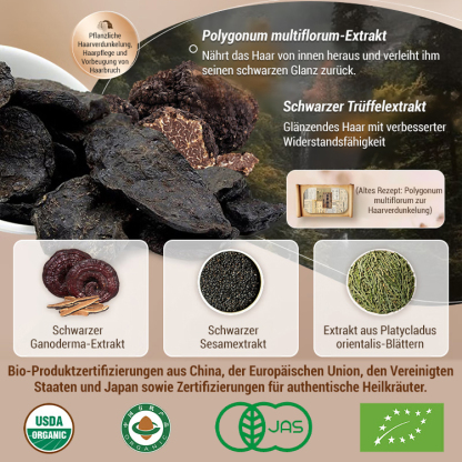 Weißer-Hacker Anti-Haarausfall-Schwarzhaar-Shampoo