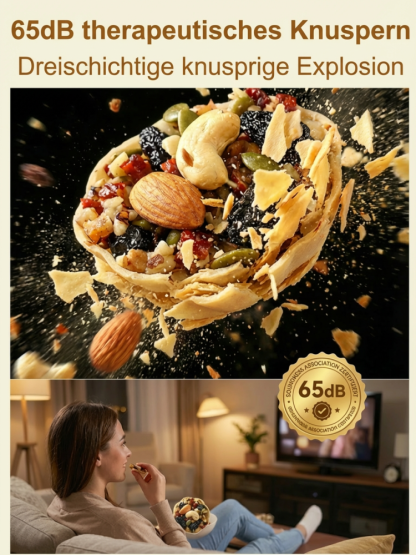 💯100% zuckerfrei & ölfrei – rein natürlich | California Golden Nut Knusperbecher -3-Schicht-Knusper