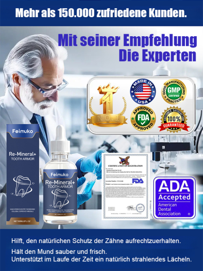 😱DAS wollen Zahnarztpraxen nicht verbreiten!【Abschied von Zahnprothesen & neues Zahnwachstum】Natürliches Zahnwachstums-Pflegefluid