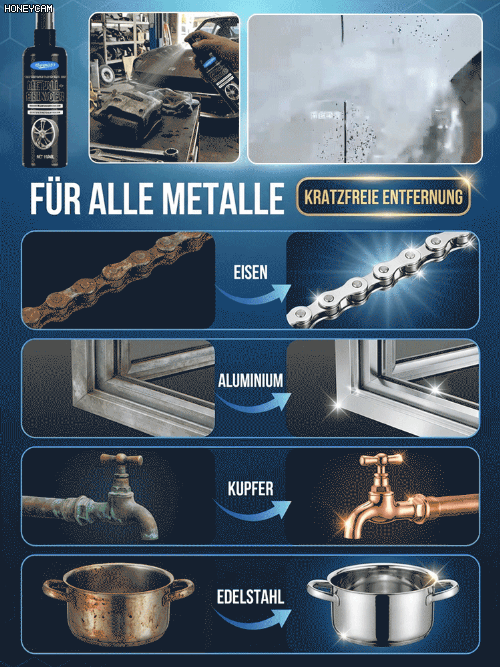🔥Rost weg in 3 Sekunden! 🛡️50 Jahre Rostschutz – einmal aufgetragen, für immer geschützt! Legierung Rostentfernungs und Renovierungsflüssigkeit