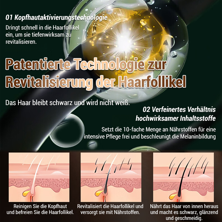 Weißer-Hacker Anti-Haarausfall-Schwarzhaar-Shampoo