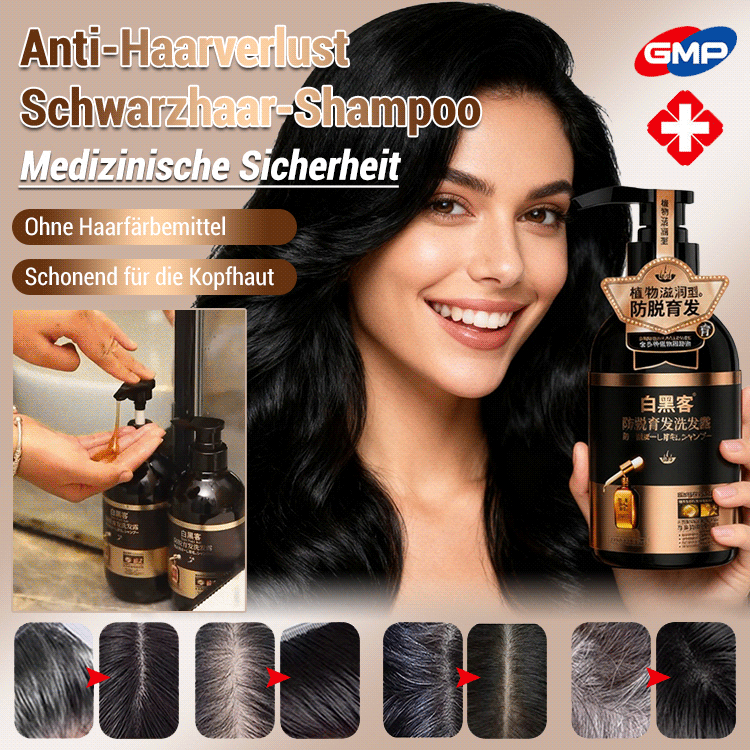 Weißer-Hacker Anti-Haarausfall-Schwarzhaar-Shampoo