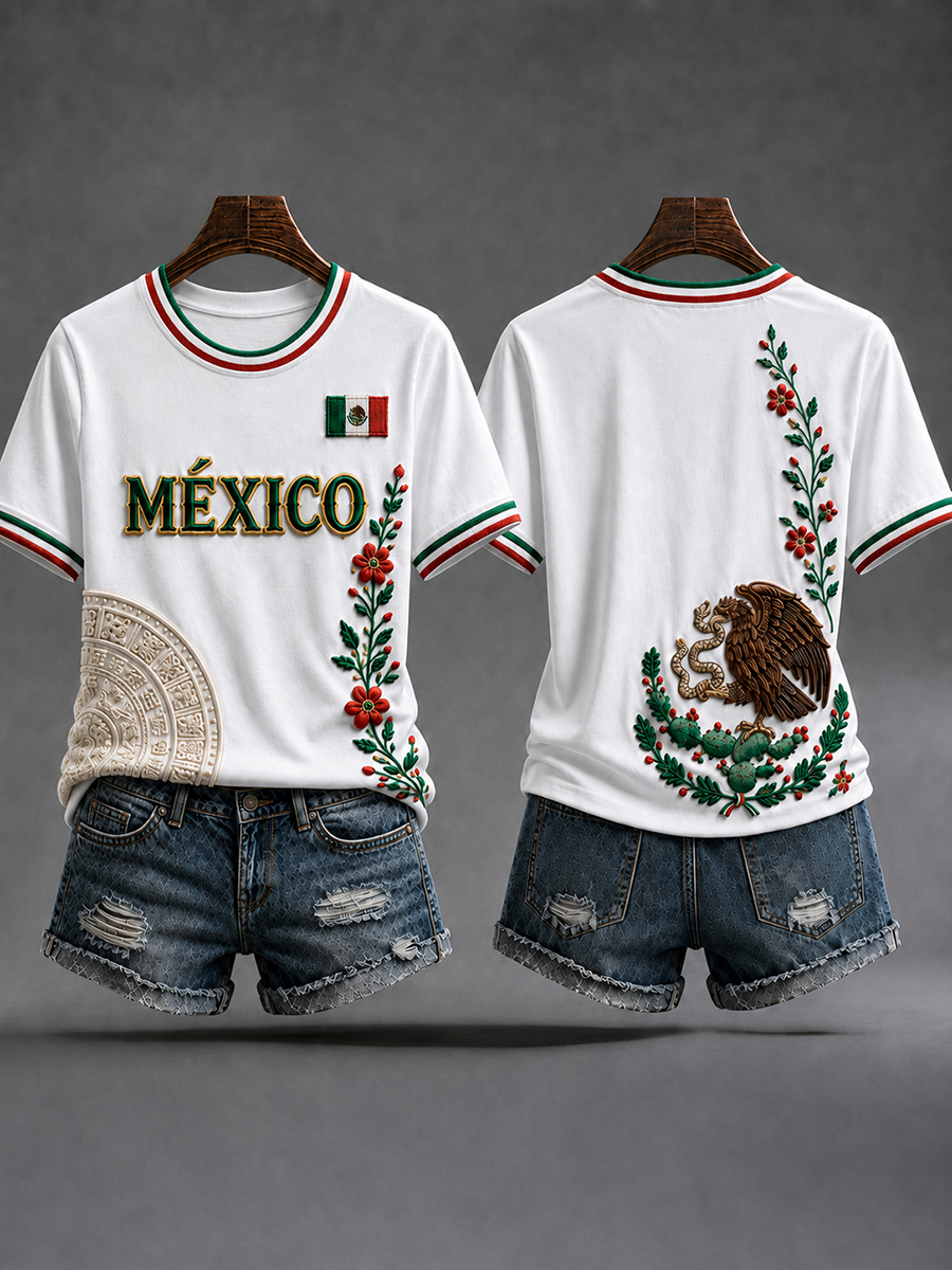 Women's Mexico Lover Art Short Sleeve T-shirt