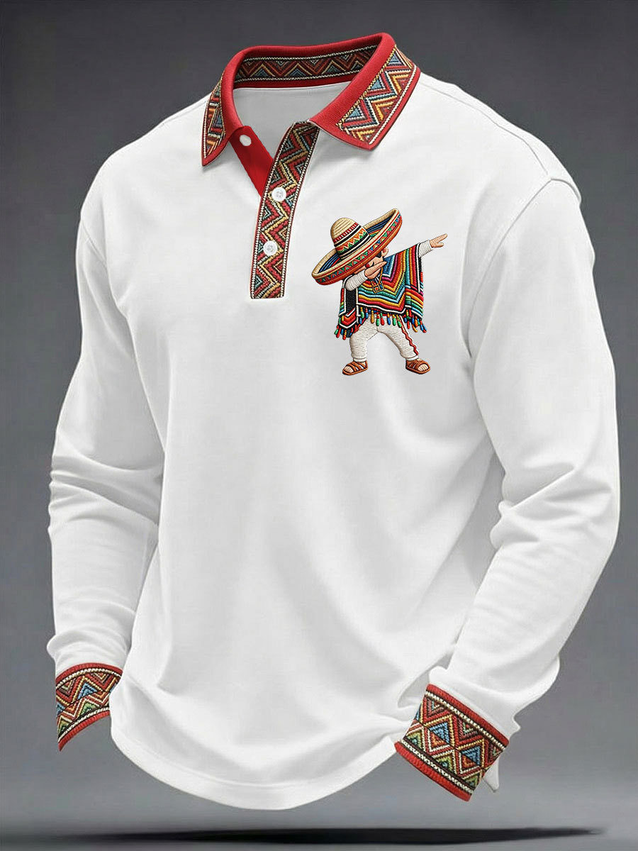 Men's Cinco de Mayo Printed Casual Shirt