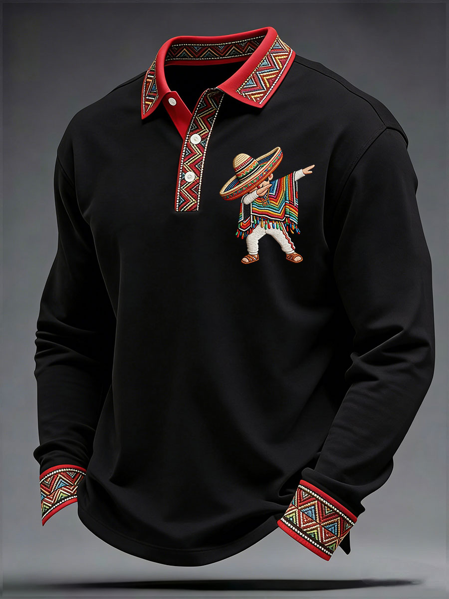 Men's Cinco de Mayo Printed Casual Shirt