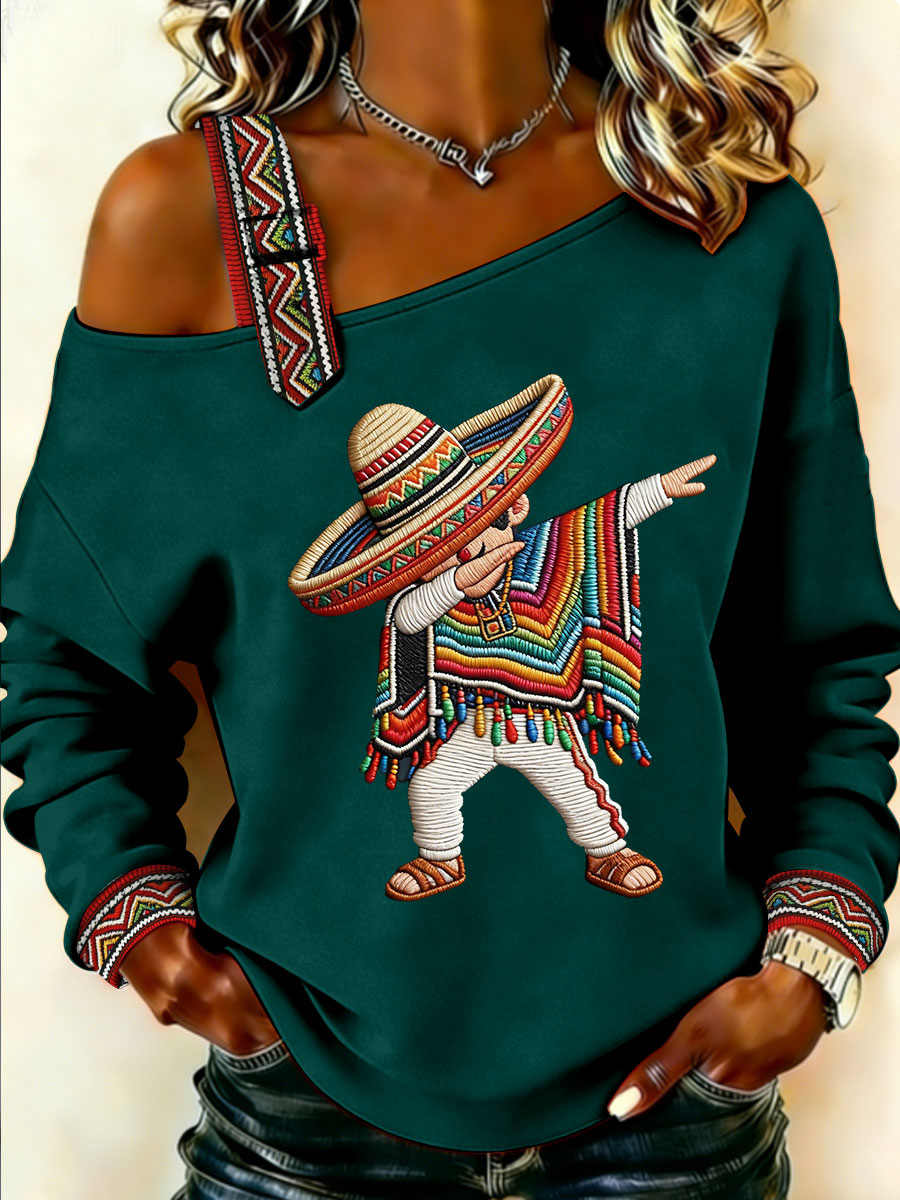 Women's Cinco de Mayo Print Casual Top