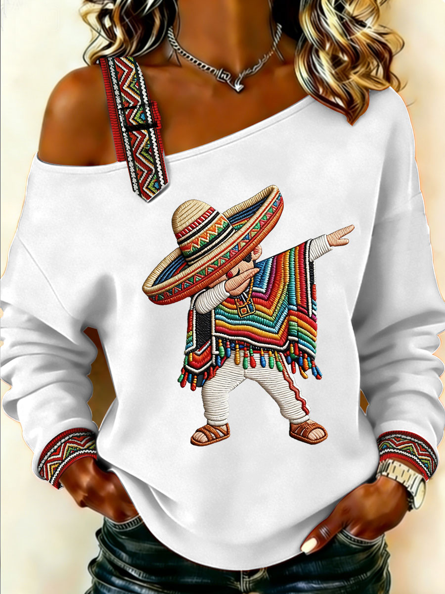 Women's Cinco de Mayo Print Casual Top