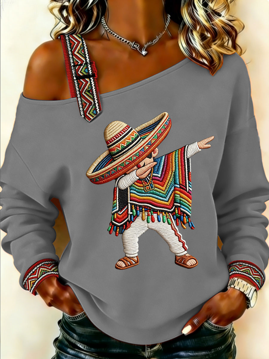 Women's Cinco de Mayo Print Casual Top