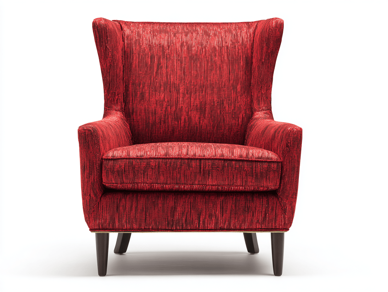Fauteuil tissu 90×85×105 cm – rouge – style bergère moderne-Shelterano