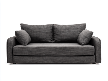 Canapé tissu 150×95×95 cm – gris foncé – style moderne avec coussins-Shelterano