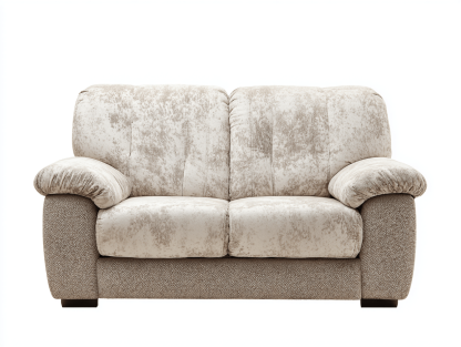 Canapé en tissu 160×95×90 cm – beige marbré – style contemporain rembourré-Shelterano