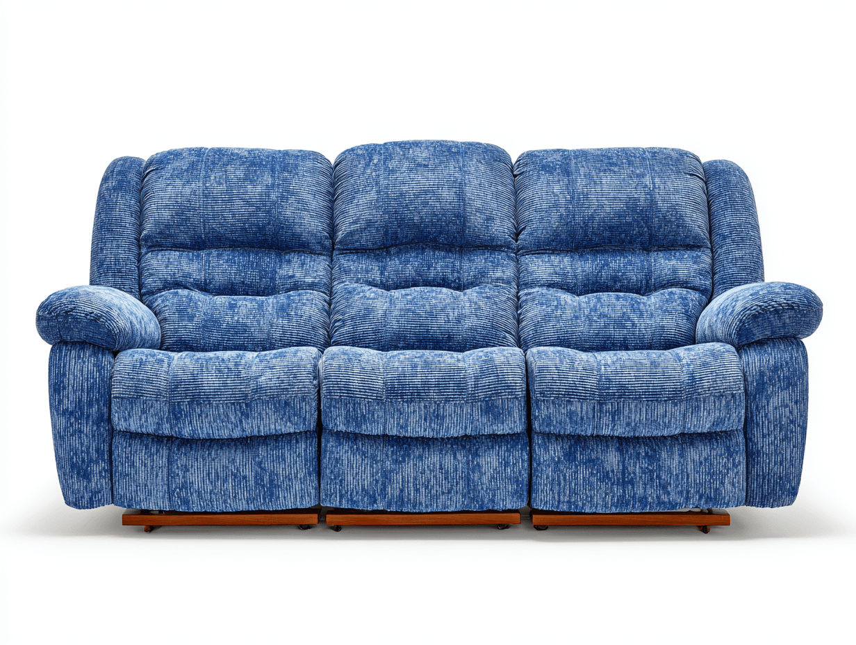 Canapé en tissu 220×102×98 cm – bleu – style relax contemporain rembourré-Shelterano