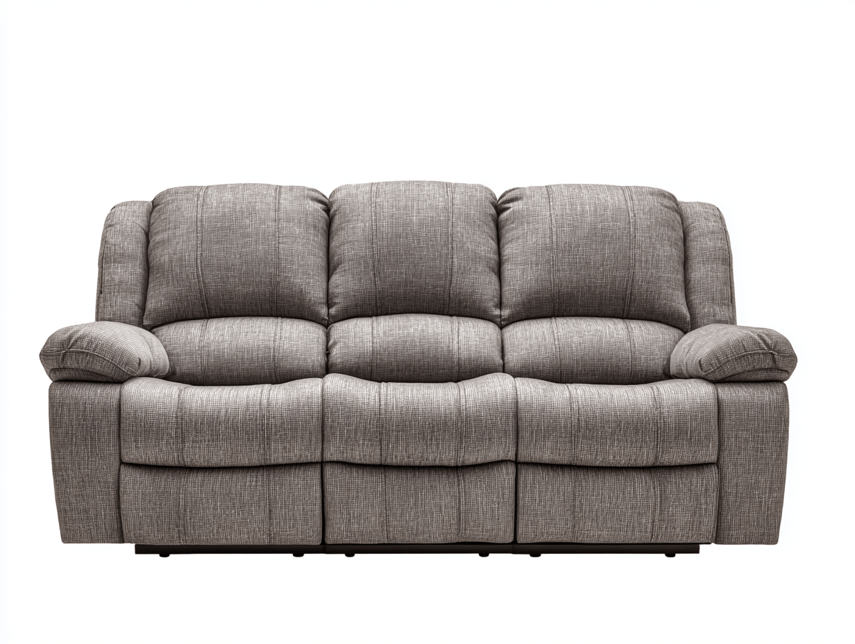 Canapé en tissu 218×99×97 cm – gris – style relax moderne avec assise moelleuse-Shelterano