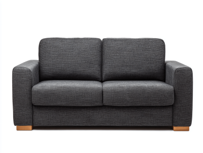 Canapé lit tissu 150×90×85 cm – gris foncé – style moderne compact-Shelterano