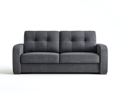 Canapé tissu 150×95×95 cm – gris anthracite – style moderne avec coussins-Shelterano