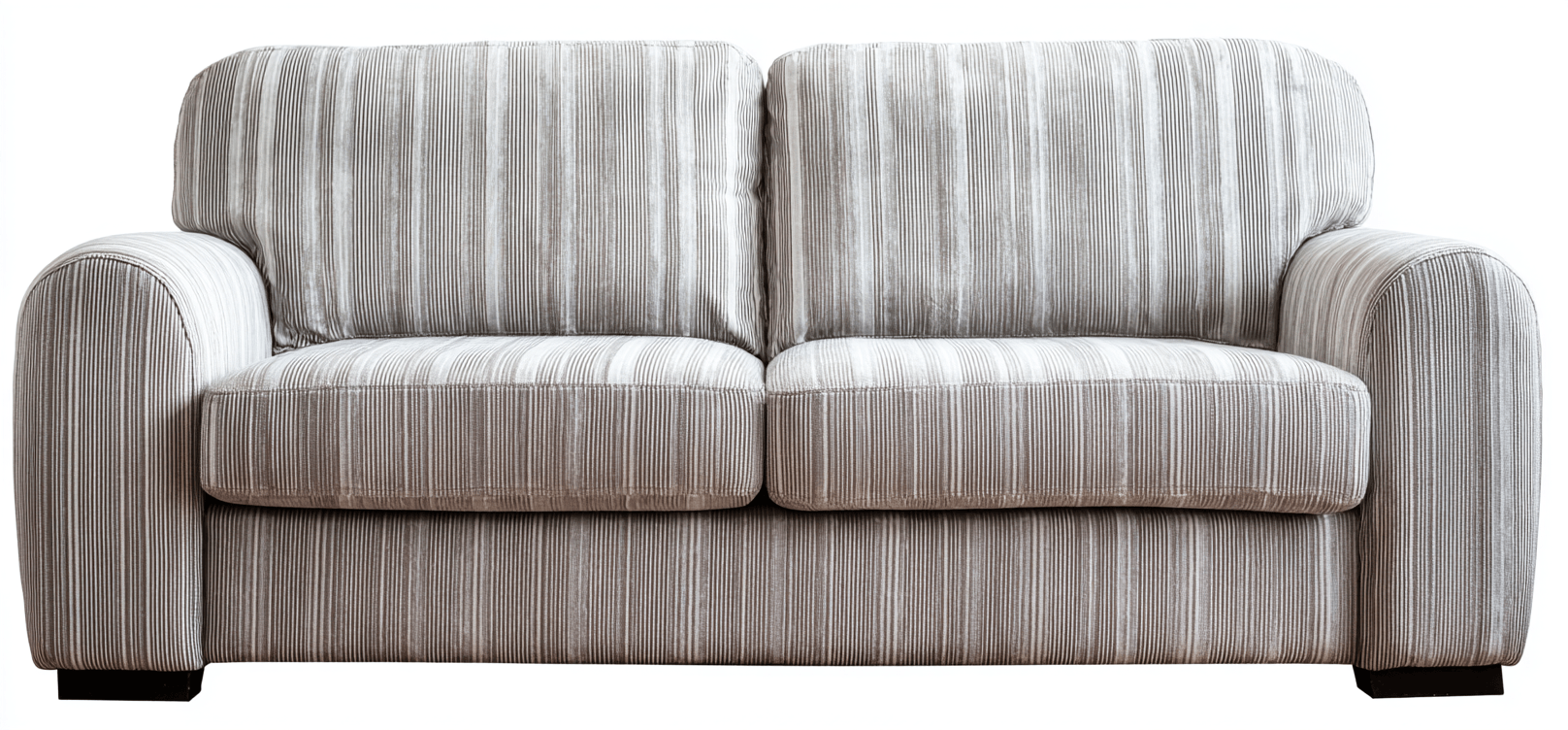 Canapé en tissu 175×90×86 cm – gris clair à rayures – style moderne-Shelterano