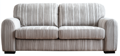 Canapé en tissu 175×90×86 cm – gris clair à rayures – style moderne-Shelterano