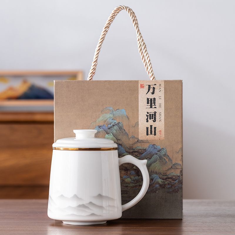 Sheep Fat Porcelain Teacup (Single-Person Use, Filterable)-Tea time Whisper