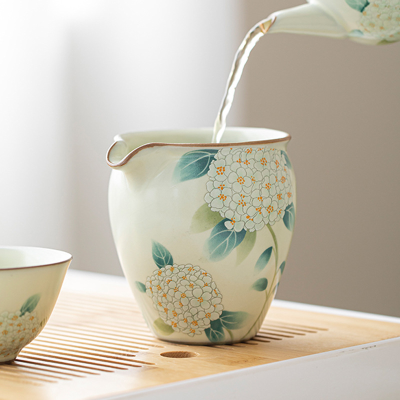 Beige Ru Kiln Fair Cup - Crackle Glaze (Seasonable) | Gongdao Cup / Tea Sharing Pitcher for Gongfu Tea Sets