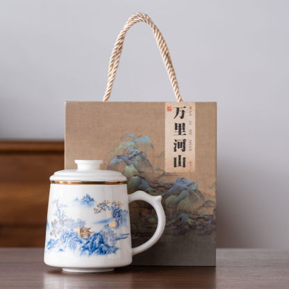 Sheep Fat Porcelain Teacup (Single-Person Use, Filterable)-Tea time Whisper