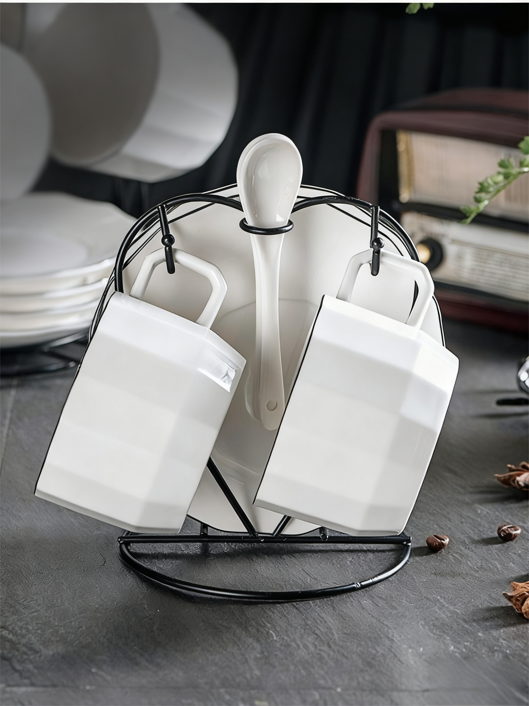 Ceramic Coffee Cup Set-Tea time Whisper