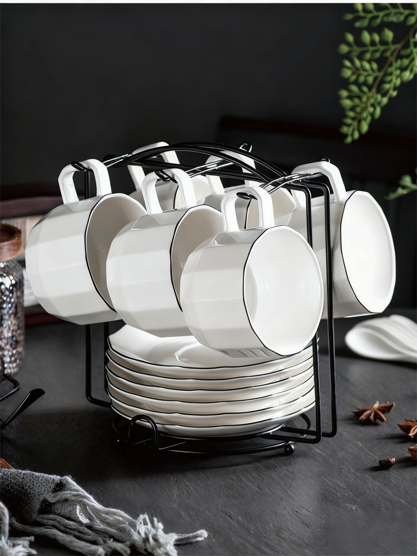 Ceramic Coffee Cup Set-Tea time Whisper