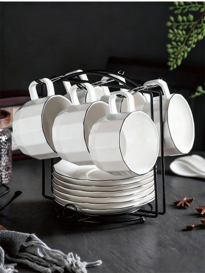 Ceramic Coffee Cup Set-Tea time Whisper