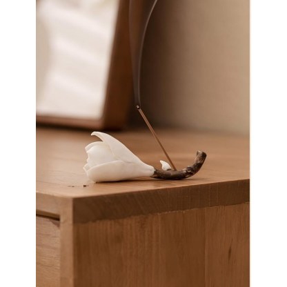 Zen Handmade Ceramic Bloom Incense Stand