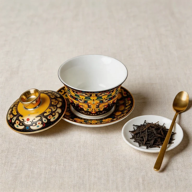 decorated-white-porcelain-gaiwan-lid-bowl-saucer-detail