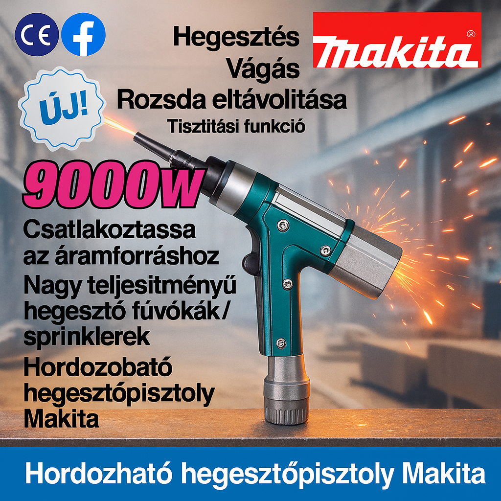 ⭐️⭐️⭐️⭐️⭐️Villám akció: Makita 4 az 1-ben lézerhegesztő pisztoly, 10% kedvezménnyel!