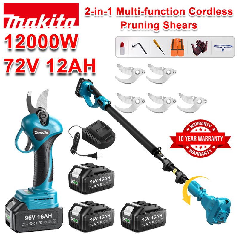 [Makita] Akumulátorové záhradnícke nožnice s lítiovou batériou a teleskopickou tyčou 4,5 m