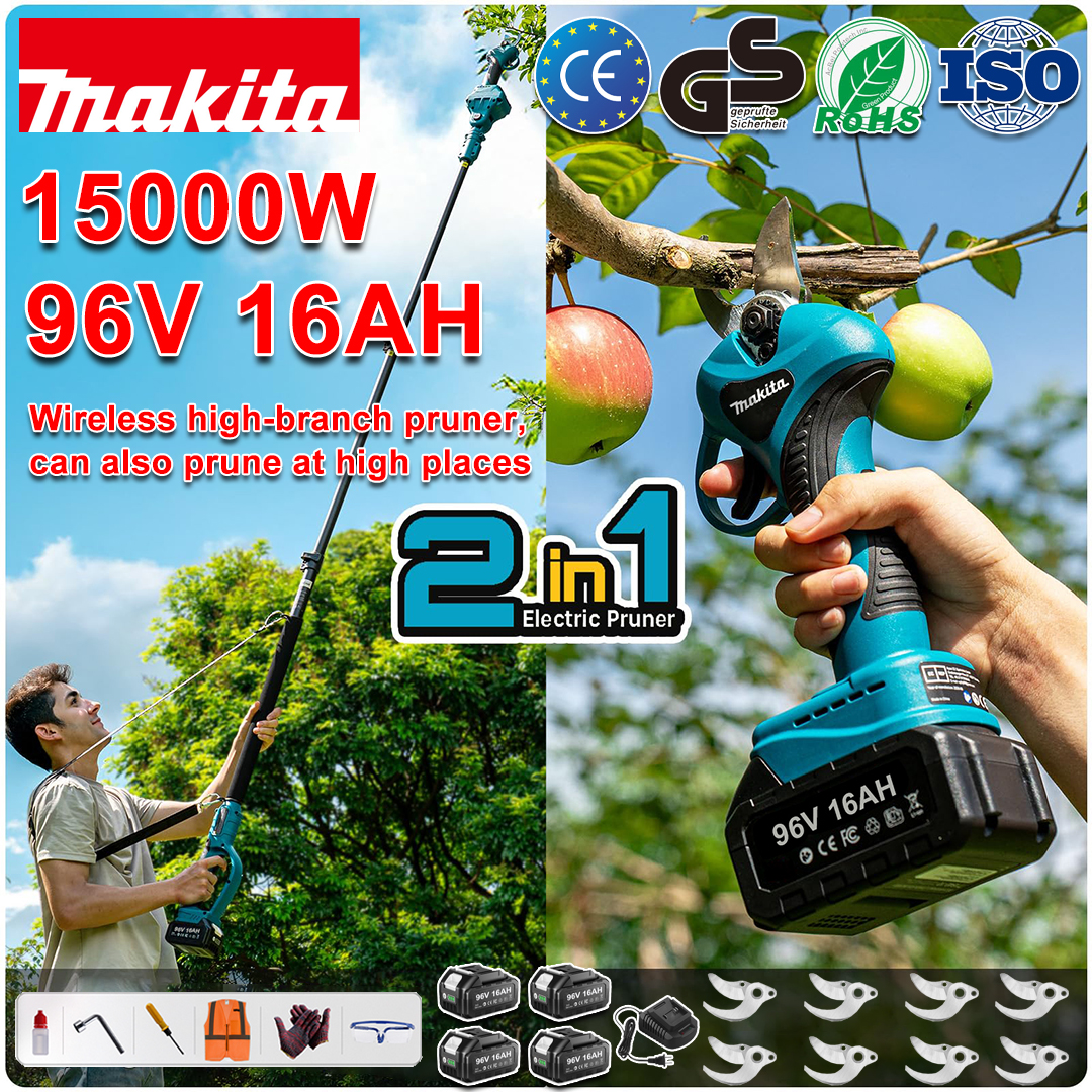 [Makita] Akumulátorové záhradnícke nožnice s lítiovou batériou a teleskopickou tyčou 4,5 m