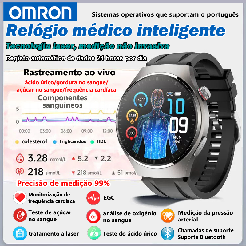 Relógio de glicemia a laser Omron (medição não invasiva)