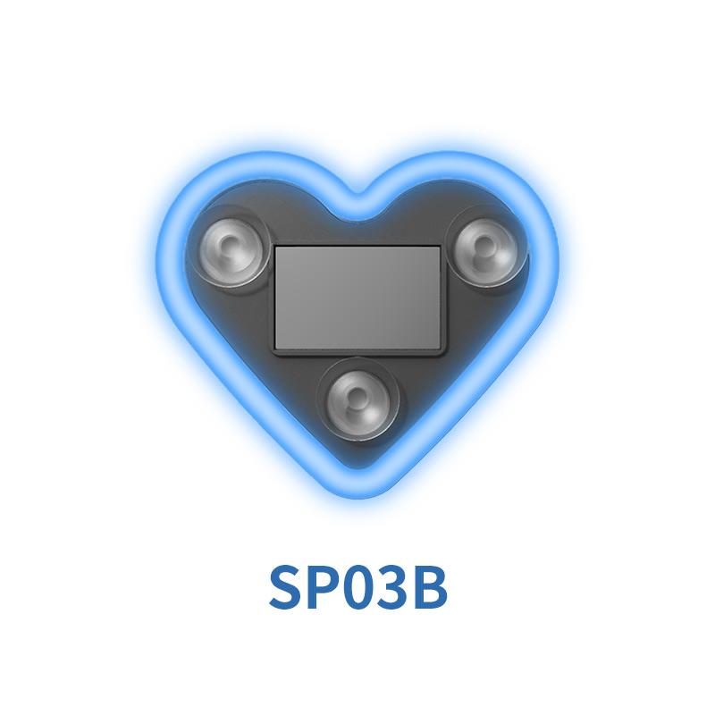 Solar Powered Wireless LED Heart Shape C-Pillar Neon Light