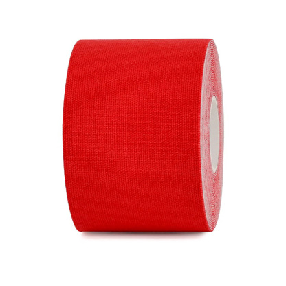 5cm 2in red uncut cotton kinesiology tape roll