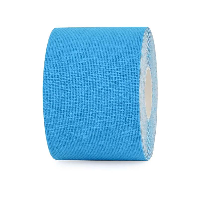 5cm blue uncut cotton kinesiology tape roll