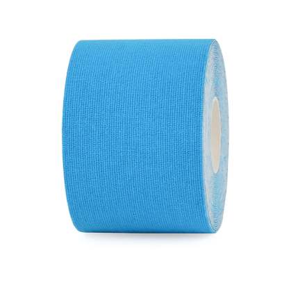 5cm blue uncut cotton kinesiology tape roll