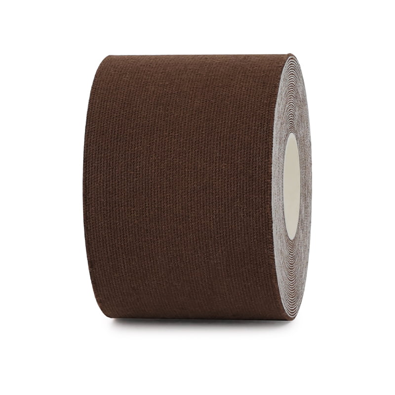 5cm coffee uncut cotton kinesiology tape roll